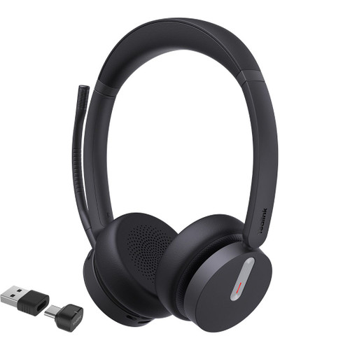Yealink BH70 Bluetooth Wireless Stereo Headset UC, BT51 C Dongle with A Adapter, 3-Mic Noise Cancellation, 35 Hours Talk Time, Comfort Wearing