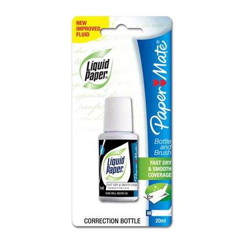 Paper Mate Liquid Paper Correct Fluid 20ml Box 12 Paper Mate Liquid Paper Correct Fluid 20ml Box 12