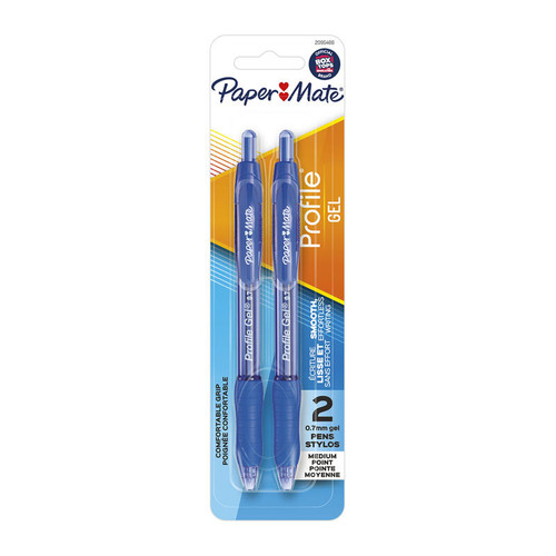 Paper Mate Profile Pen 0.7 Blu Pack of 2 Box 6 Paper Mate Profile Pen 0.7 Blu Pack of 2 Box 6