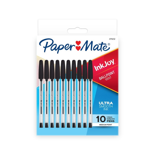 Paper Mate InkJoy 100ST BP BlackPack of 10R Box 12 Paper Mate InkJoy 100ST BP BlackPack of 10R Box 12
