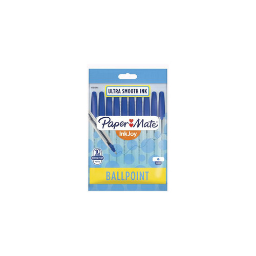 Paper Mate Inkjoy 100ST BP Blue Pack of 10 Box 12 Paper Mate Inkjoy 100ST BP Blue Pack of 10 Box 12