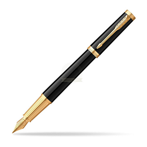 Parker Ingenuity Black Gold Trim Fountain Pen