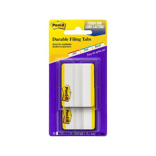 Post-It 686F-50YW Durable Filing Tabs Ylw Pack 50 Bag of 6 packs