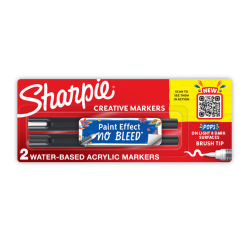 Sharpie Creative Marker Brush Sharpie Assorted Pack of 2 Box 6