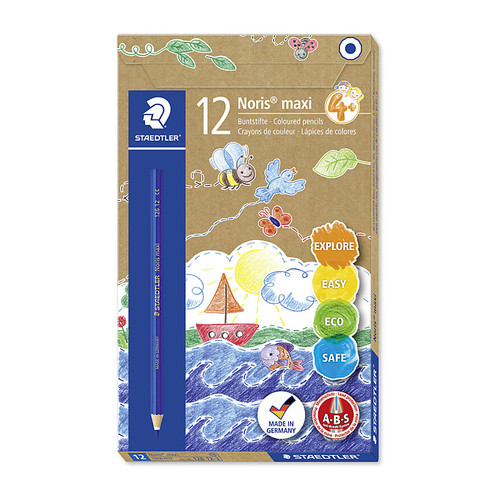 Staedtler Noris Club Maxi Colour Blue Pack of 12