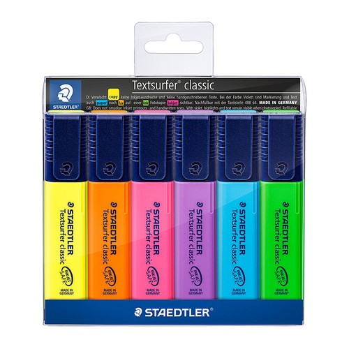 Staedtler Highlighter Textsurf Assorted Wallet of 6