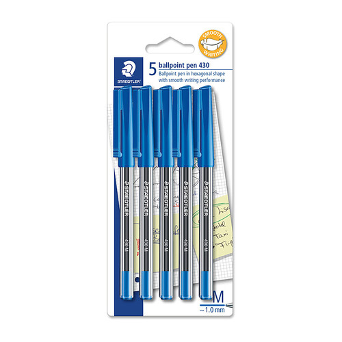 Staedtler Ballpoint 430 M Blue Card5