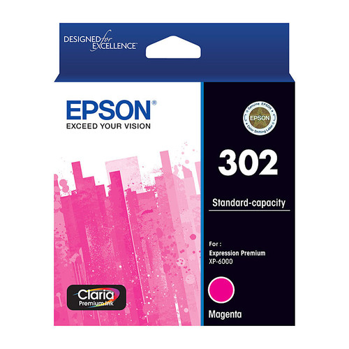 Epson 302 Magenta Ink Cartridge Epson 302 Magenta Ink Cartridge