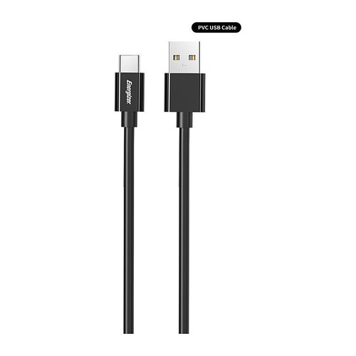 Energizer 2m TPE A-C Charging Cable Black