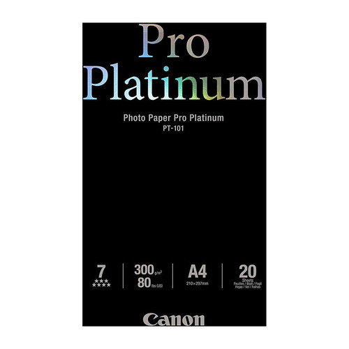 Canon Photo Paper Pro Platinum  A4  20 Sheets - 300gsm