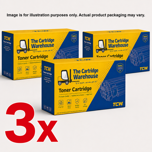 3 X PREMIUM Compatible Brother TN-2025 Toner Cartridge - 2,500 pages