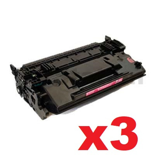 3 x Compatible HP No. 87X Toner Cartridge - 18,000 pages