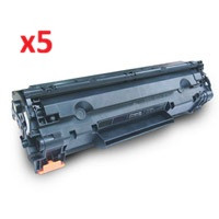 5 x Compatible HP No. 85A Toner Cartridge (CE285A) - 1,600 pages