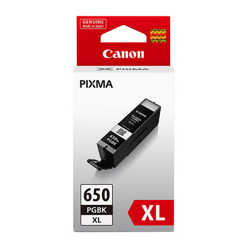 Canon PGI-650XL Black Ink High Yield Cartridge - Canon PGI-650XL Black Ink High Yield Cartridge -