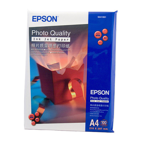 Epson Photo Quality Paper A4 100 Sheets 102gsm (same as S041786)