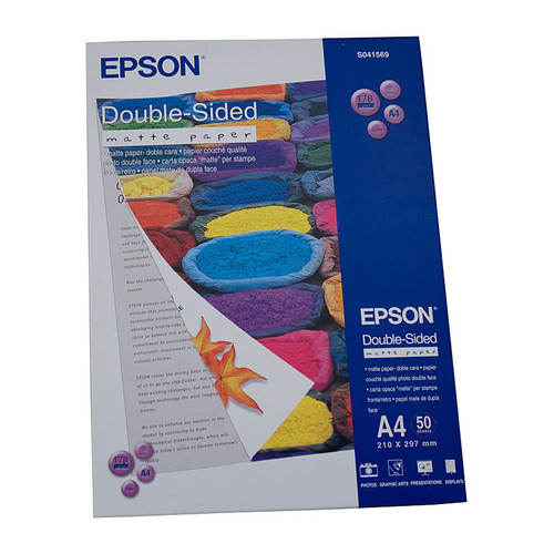 Epson Double Sided Matte Paper A4 50 Sheets 178gsm - S041569