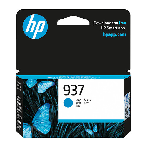 HP 937 Cyan Ink 4S6W2NA - 800 pages