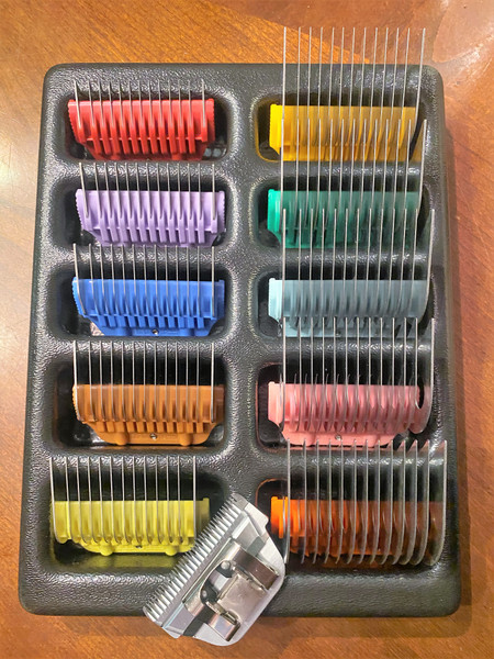 10 piece metal comb set 
******storage box sold separately******