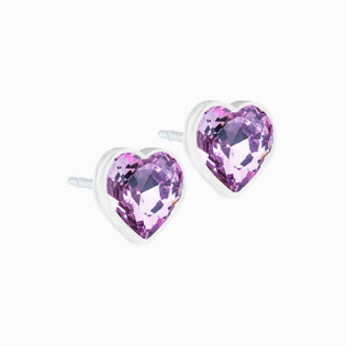 Plastic Earrings,KMEOSCH Stylish and Comfortable Plastic Drop Earrings with Hypoallergenic Hooks for Sensitive Ears - Purple Cubic Zircon Dangle and