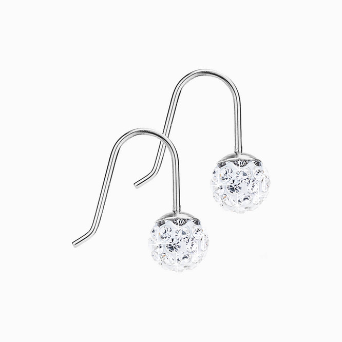 Aww So Cute 925 Sterling Silver Hypoallergenic Crystal Ball Hoop Earrings  for Babies, Kids & Girls | Diwali Gift | Comes in a Gift Box | 925 Stamped  with Certificate of Authenticity | ER1697 : Amazon.in: Fashion