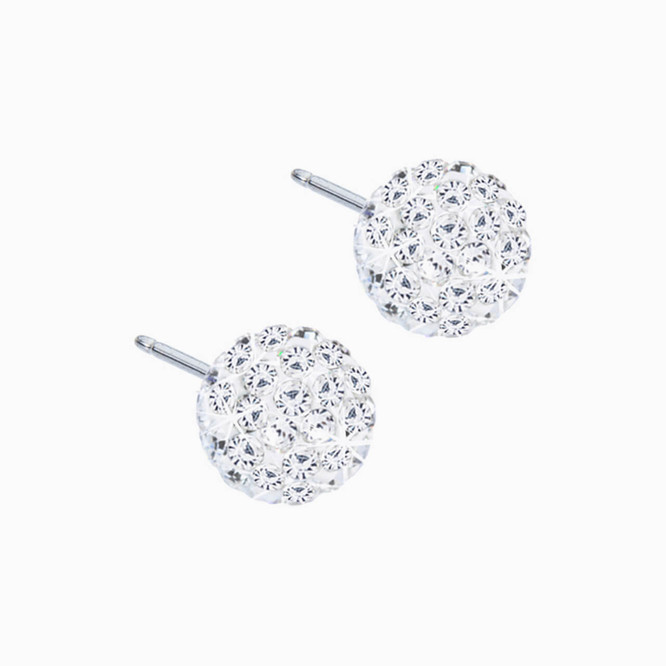 Crystal ball store stud earrings