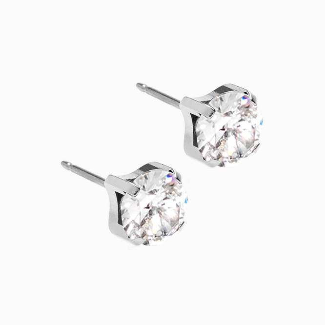 Old Mine Cushion Diamond Stud Earring | Ouros Jewels