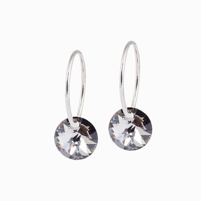 Buy JEWELZ Crystal Stone Silver Plated Long Drop & Dangle Earrings |  Shoppers Stop