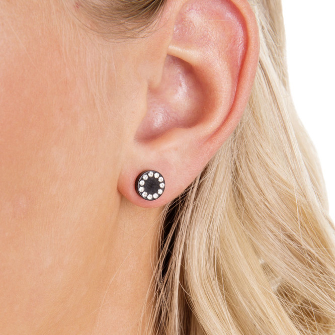 Cascading Black Long Earrings – Outhouse Jewellery