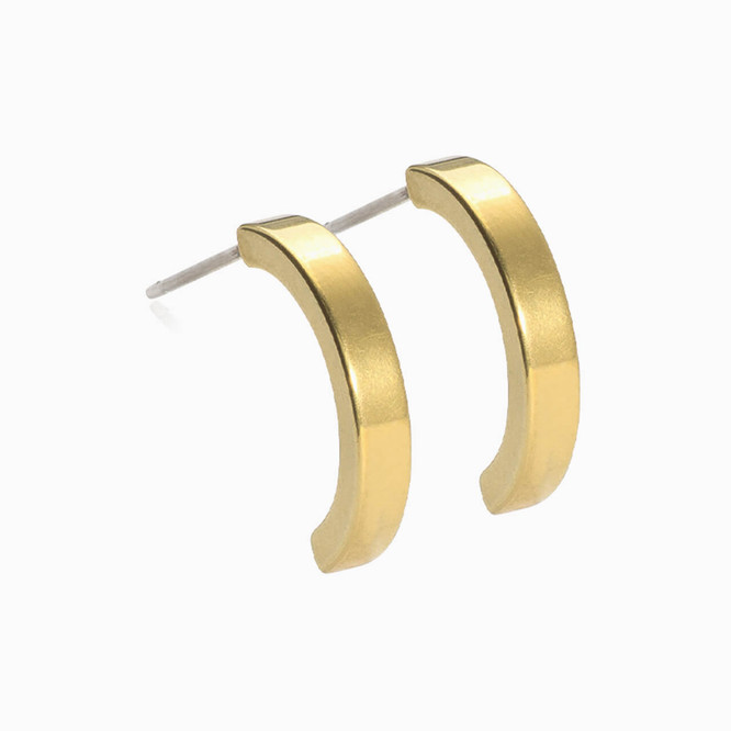 Buy Titanium Earrings Gold Huggie Earrings Small Hoop Earrings Cartilage  Earring Forward Helix Earring Conch Hoop Daith Piercing 18ga 1mm Septum  Online in India - Etsy