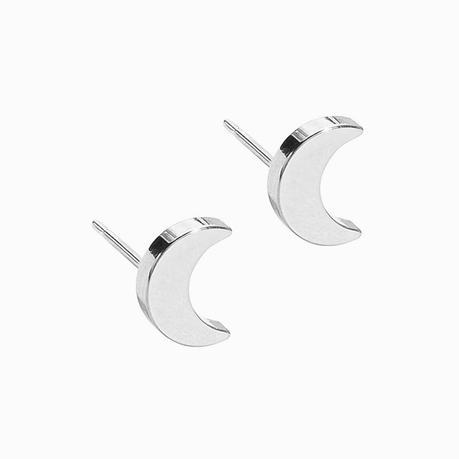 Black Diamond Halo Earrings in White Gold | KLENOTA