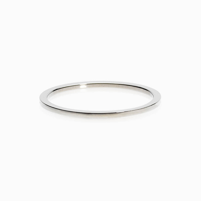 Gold or Silver Plain Thin Ring (Nickel-Free) | Blomdahl USA