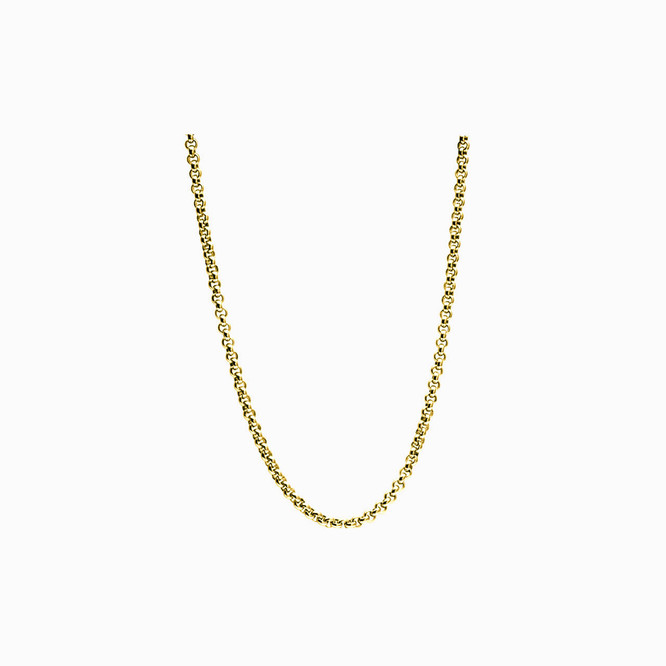 The Sienna - Initial Disc on Box Chain Necklace 18
