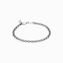 Box chain bracelet in silvery color