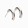 Natural Titanium Pendant Round Curved 15mm Earrings