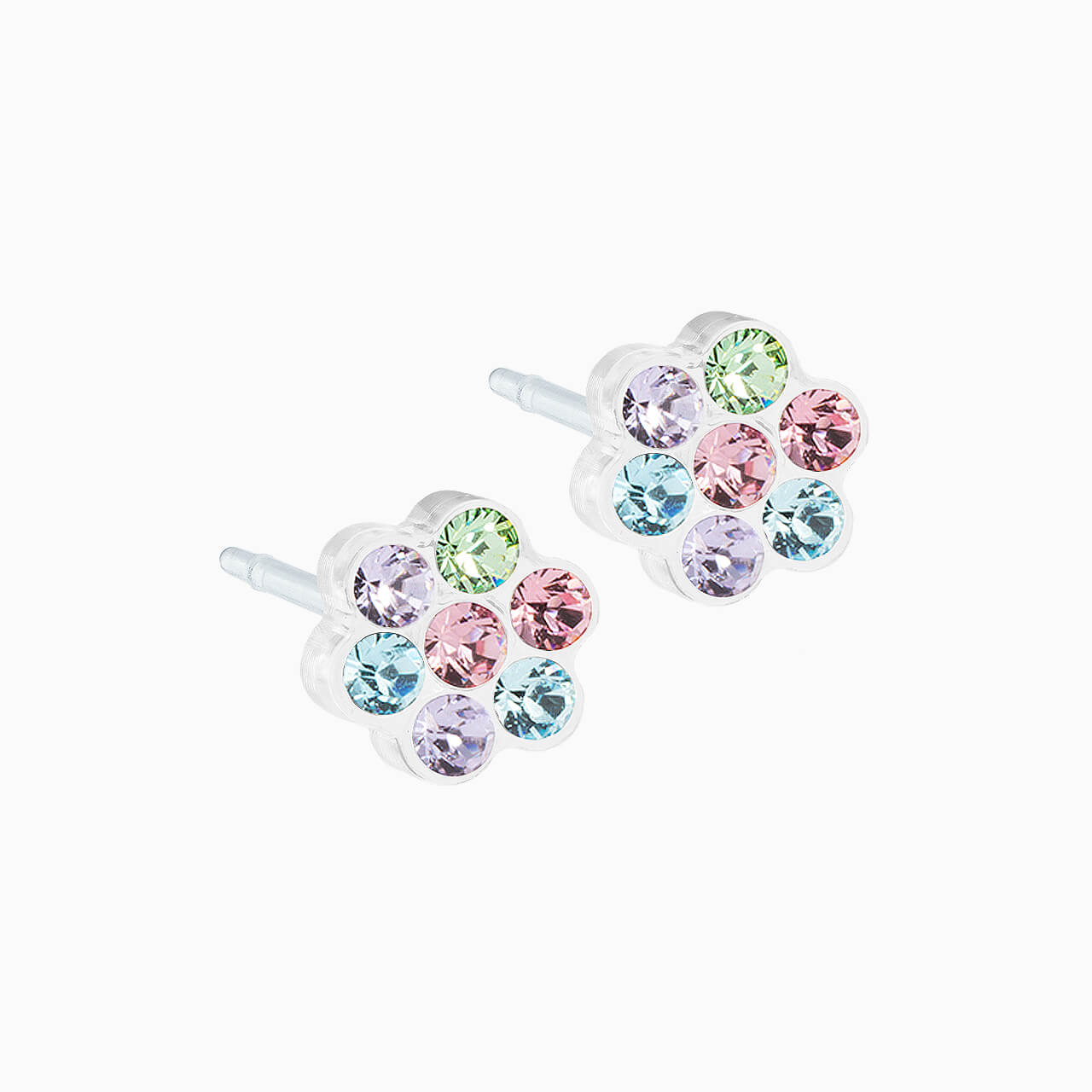 5mm Nickel Free Medical Plastic Daisy Earrings