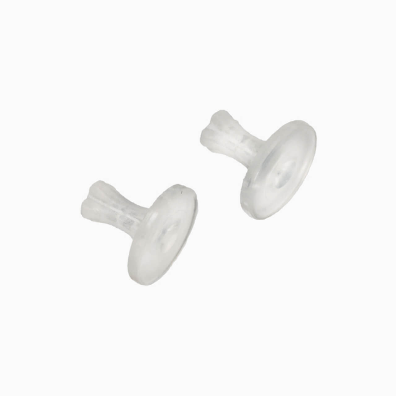 Plastic or rubber earring backs - LOX