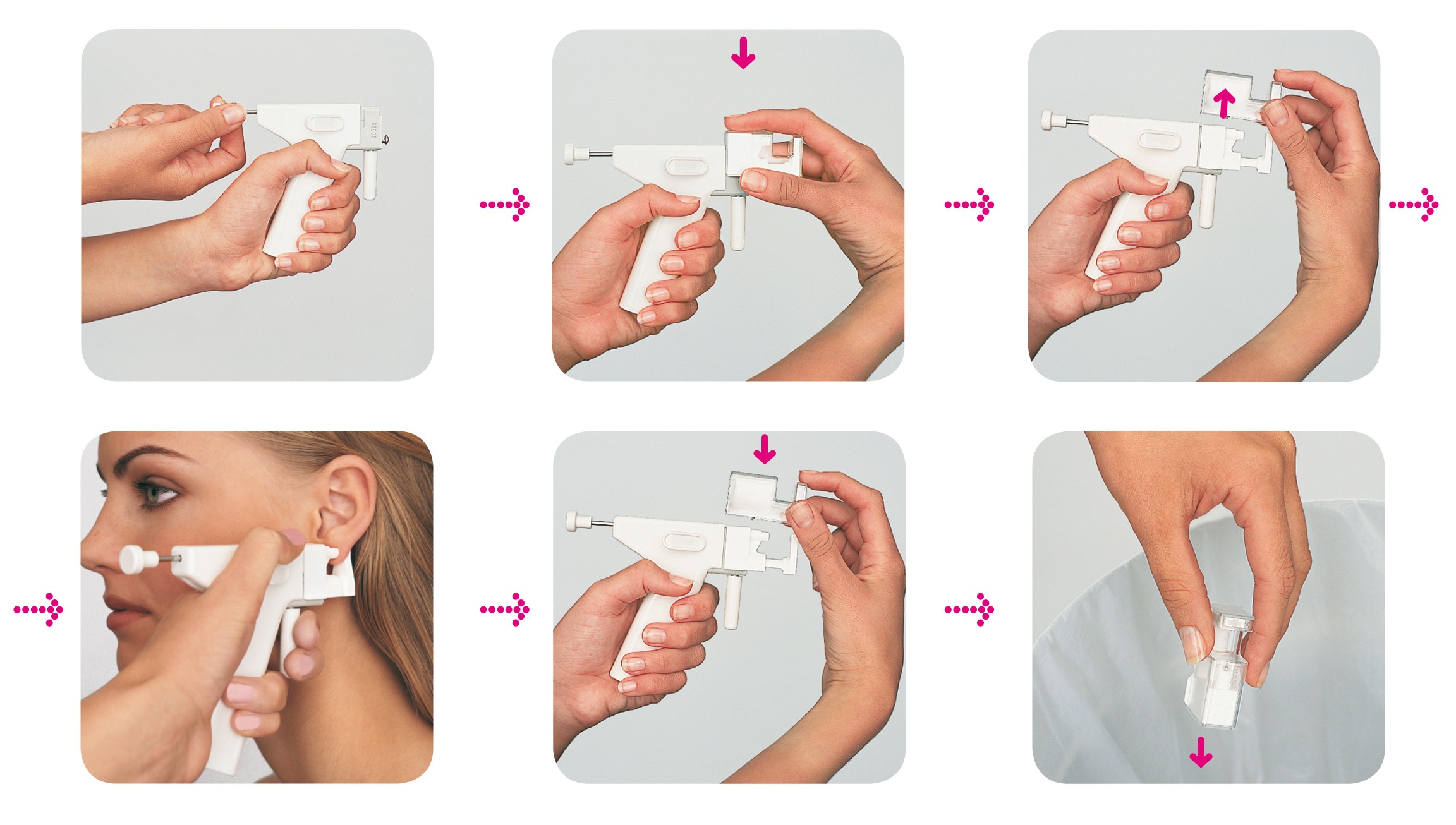Blomdahl Mini Ear Piercing Gun with accessories - Delasco