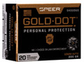 Speer Gold Dot Handgun Personal Protection 10mm Auto 200 Grain Jacketed Hollow Point (JHP)