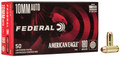 Federal 10mm 180gr Full Metal Jacket (FMJ) ammunition