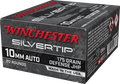 Winchester Silvertip 10mm 175 Grain Jacketed Hollow Point (JHP)