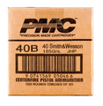 PMC .40 S&W 165gr Jacketed Hollow Point (JHP) ammunition