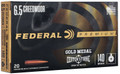 Federal 6.5mm Creedmoor 140gr Open Tip Match (OTM) ammunition