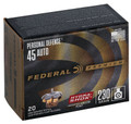 Federal Personal Defense Hydra-Shok .45 ACP 230 Grain Jacketed Hollow Point (JHP)