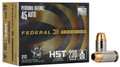 Federal .45 ACP 230gr Jacketed Hollow Point (JHP) ammunition