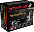 Winchester .380 ACP 95gr Jacketed Hollow Point (JHP) ammunition
