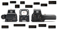EOTECH HWS EXPS3-2 - 2 x 1 MOA Red Dot / 68 MOA Circle