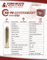 Fort Scott Munitions .45-70 Government 300gr Solid ammunition