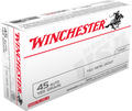 Winchester .45 ACP 185gr Full Metal Jacket (FMJ) ammunition