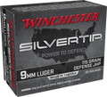 Winchester 9mm Luger 115gr Jacketed Hollow Point (JHP) ammunition