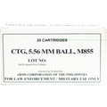 Armscor 5.56 NATO 62gr Full Metal Jacket (FMJ) ammunition